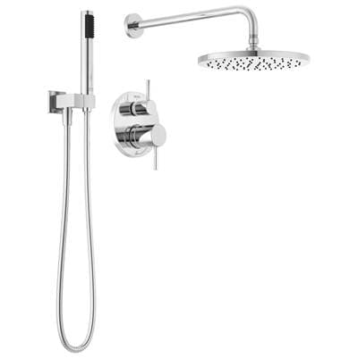 Delta Faucet ModernE Monitor 14 Series Shower with Raincan, Hand Shower & Rough Valve - Chrome