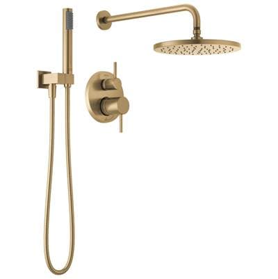 Delta Faucet ModernE Monitor 14 Series Shower with Raincan, Hand Shower & Rough Valve - Champagne Bronze