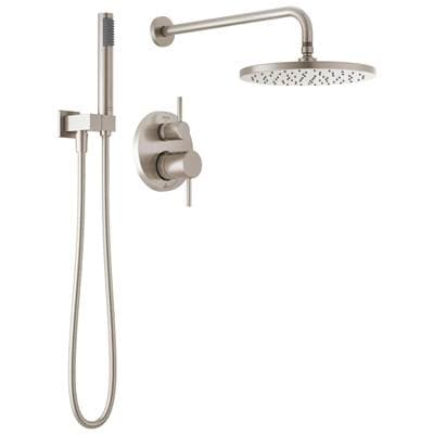 Delta Faucet ModernE Monitor 14 Series Shower with Raincan, Hand Shower & Rough Valve - Spotshield Brushed Nickel