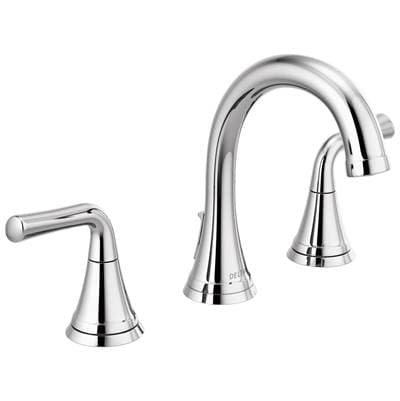 Delta Faucet KayraE Two Handle Widespread Bathroom Faucet - Chrome