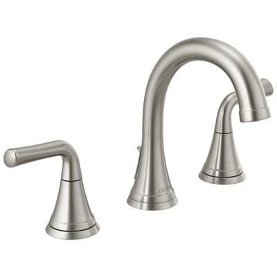 Delta Faucet KayraE Two Handle Widespread Bathroom Faucet - Stainless