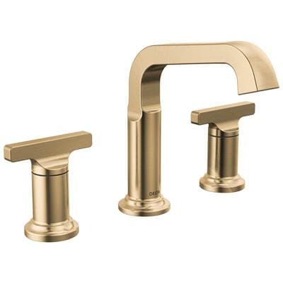Delta Faucet TetraE Two Handle Widespread Bathroom Faucet - Lumicoat Champagne Bronze