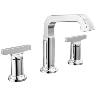 Delta Faucet TetraE Two Handle Widespread Bathroom Faucet - Lumicoat Chrome