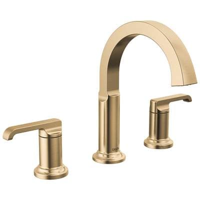Delta Faucet TetraE Two Handle Widespread Bathroom Faucet - Lumicoat Champagne Bronze