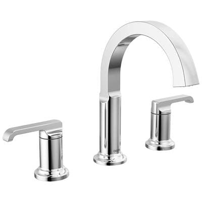 Delta Faucet TetraE Two Handle Widespread Bathroom Faucet - Lumicoat Chrome