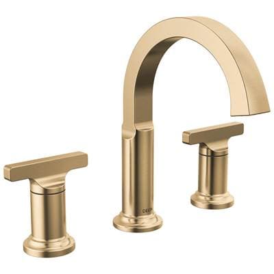 Delta Faucet TetraE Two Handle Widespread Bathroom Faucet - Lumicoat Champagne Bronze