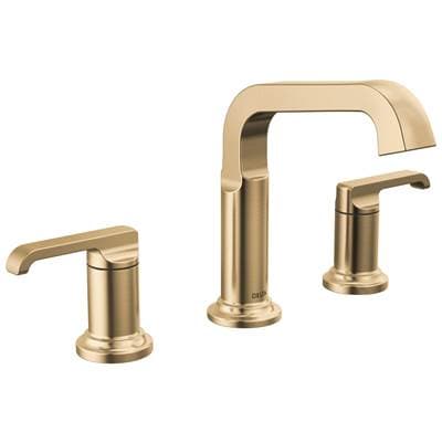 Delta Faucet TetraE Two Handle Widespread Bathroom Faucet - Lumicoat Champagne Bronze