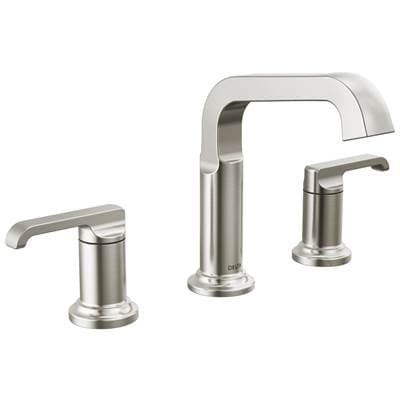 Delta Faucet TetraE Two Handle Widespread Bathroom Faucet - Lumicoat Stainless