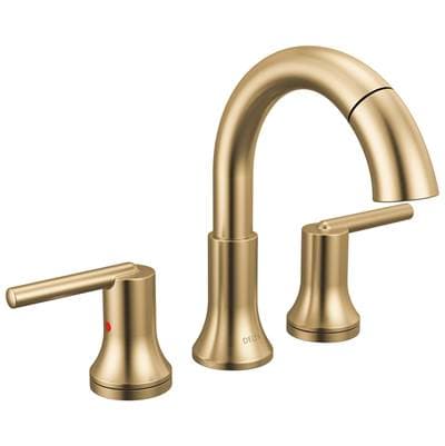 Delta Faucet Trinsic Two Handle Widespread Pull Down Bathroom Faucet - Champagne Bronze