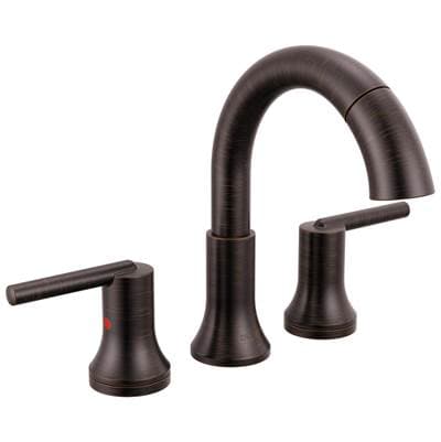 Delta Faucet Trinsic Two Handle Widespread Pull Down Bathroom Faucet - Venetian Bronze