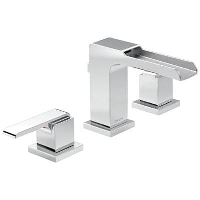 Delta Faucet Ara Two Handle Widespread Channel Bathroom Faucet - Chrome