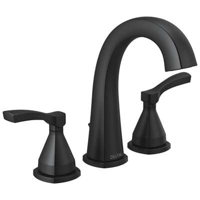 Delta Faucet Stryke Widespread Faucet - Matte Black