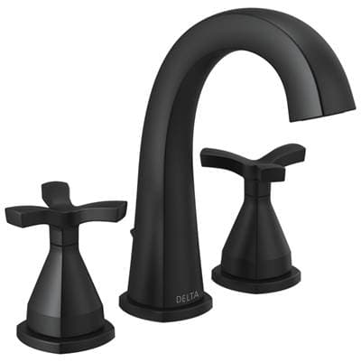 Delta Faucet Stryke Widespread Faucet - Matte Black