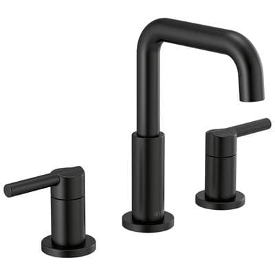 Delta Faucet NicoliE Two Handle Widespread Bathroom Faucet - Matte Black