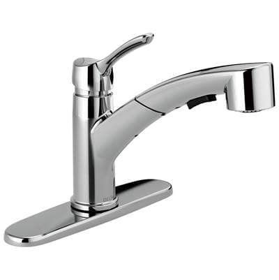 Delta Faucet CollinsE Single Handle Pull-Out Kitchen Faucet - Chrome