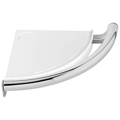 Delta Faucet BathSafety Contemporary Corner Shelf with Assist Bar - Chrome