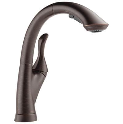 Delta Faucet LindenE Single Handle Pull-Out Kitchen Faucet - Venetian Bronze