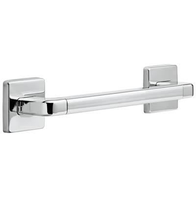 BathSafety Angular Modern Decorative ADA Grab Bar - Black Stainless by Delta Faucet