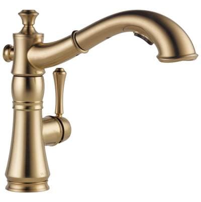 Delta Faucet CassidyE Single Handle Pull-Out Kitchen Faucet - Champagne Bronze
