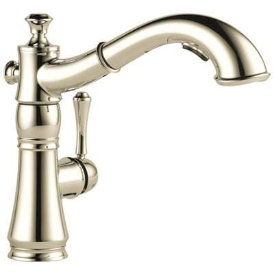 Delta Faucet CassidyE Single Handle Pull-Out Kitchen Faucet - Polished Nickel