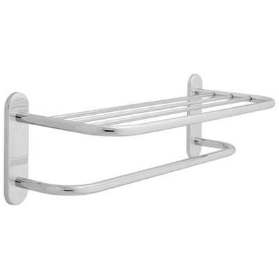 Delta Faucet Other 24'' Brass Towel Shelf with One Bar, Concealed Mounting Polished Chrome by Delta Faucet