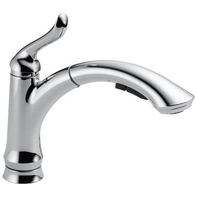 Delta Faucet LindenE Single Handle Pull-Out Kitchen Faucet - Chrome