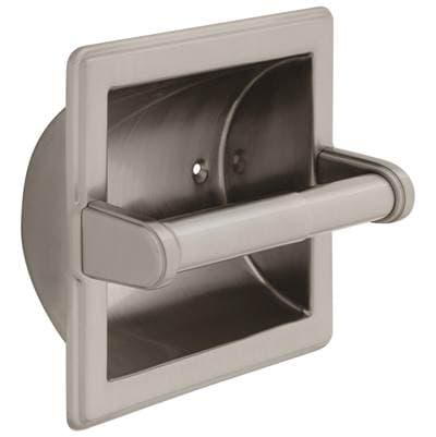 Delta Faucet Other Brass Recessed Paper Holder with Brass Roller - Satin Nickel