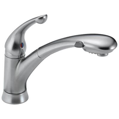 Delta Faucet Signature Pullouts Single Handle Pull-Out Kitchen Faucet - Arctic Stainless
