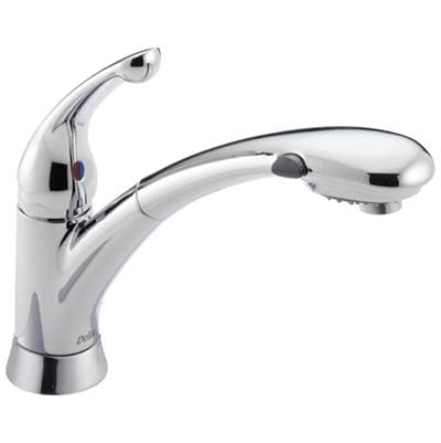 Delta Faucet Signature Pullouts Single Handle Pull-Out Kitchen Faucet - Chrome