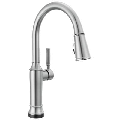 Delta Faucet RenaldiE Touch2O Kitchen Faucet with Touchless Technology - Lumicoat Arctic Stainless