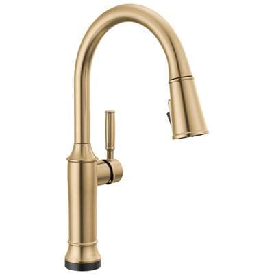 Delta Faucet RenaldiE Touch2O Kitchen Faucet with Touchless Technology - Lumicoat Champagne Bronze