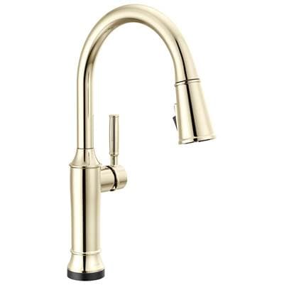Delta Faucet RenaldiE Touch2O Kitchen Faucet with Touchless Technology - Lumicoat Polished Nickel