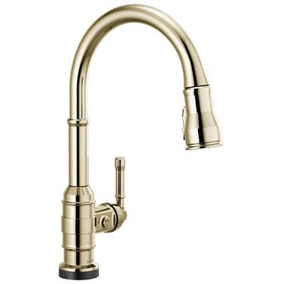Delta Faucet Broderick: Touch<sub>2</sub>O Technology Kitchen Faucet with Touchless Technology - Polished Nickel