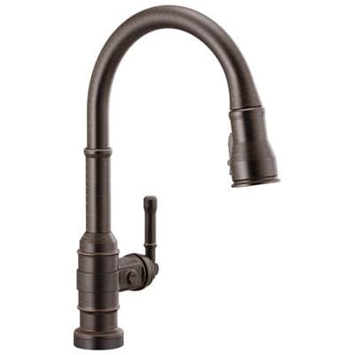 Delta Faucet BroderickE Touch2O Technology Kitchen Faucet with Touchless Technology - Venetian Bronze