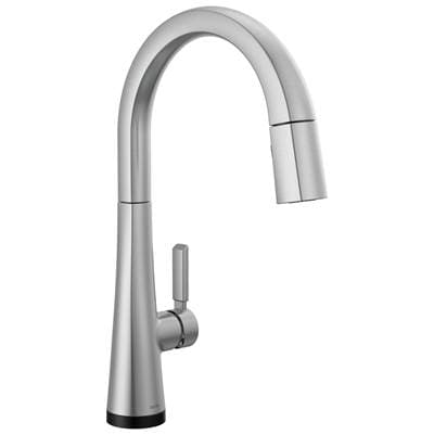 Delta Faucet MonroviaE Touch2O Technology Kitchen Faucet with Touchless Technology - Lumicoat Arctic Stainless