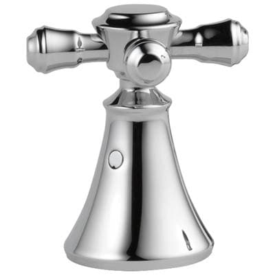 Delta Faucet CassidyE Metal Cross Handle Set - Deck Mount Bathroom & Bidet - Chrome