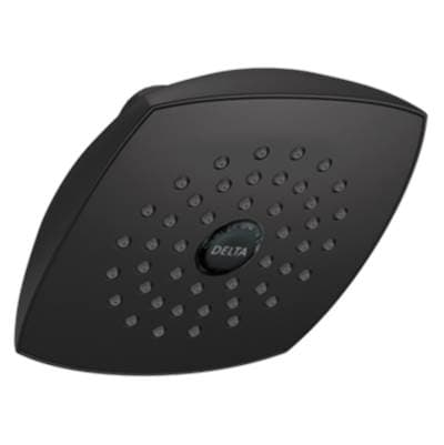 Delta Faucet Universal Showering Components Raincan Single-Setting Touch-Clean Shower Head - Matte Black