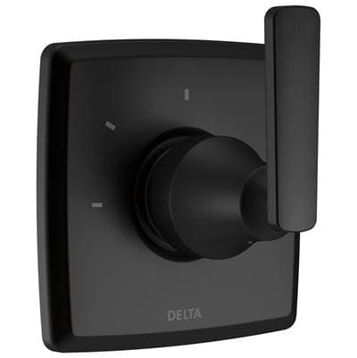 Delta Faucet Ashlyn 3-Setting 2-Port Diverter Trim - Matte Black
