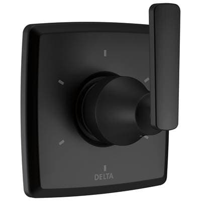 Delta Faucet Ashlyn 6-Setting 3-Port Diverter Trim - Matte Black
