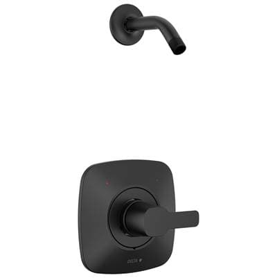 Delta Faucet ModernE Monitor 14 Series Shower Trim - Less Head - Matte Black