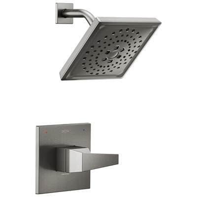Delta Faucet TrillianE 14 Series H2Okinetic Shower Only Trim - Lumicoat Black Stainless