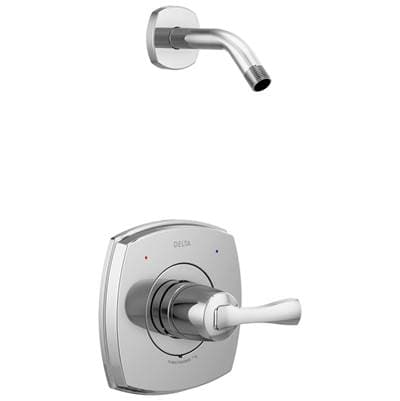 Delta Faucet Stryke 14 Series Shower Only Less Head - Lumicoat Chrome