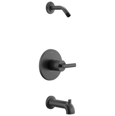 Delta Faucet Altado Monitor 14 Series Tub and Shower Trim - Less Head Matte Black
