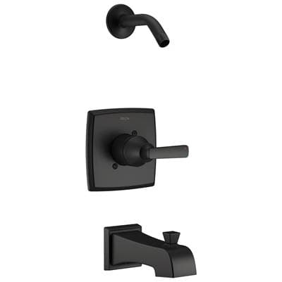 Delta Faucet Ashlyn Monitor 14 Series Tub and Shower Trim - Less Head - Matte Black
