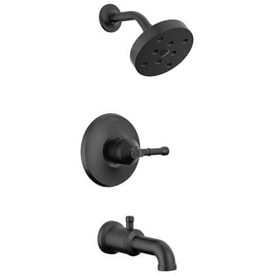 Delta Faucet BroderickE 14 Series Tub Shower Trim - Matte Black