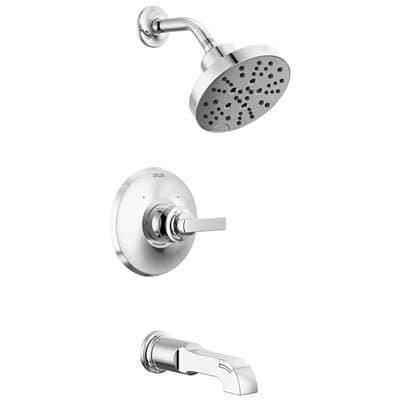 Delta Faucet TetraE Monitor 14 Series Tub & Shower Trim - Lumicoat Chrome