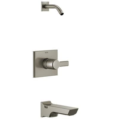 Delta Faucet PivotalE Monitor 14 Series Tub and Shower Trim - Less Head - Lumicoat Stainless