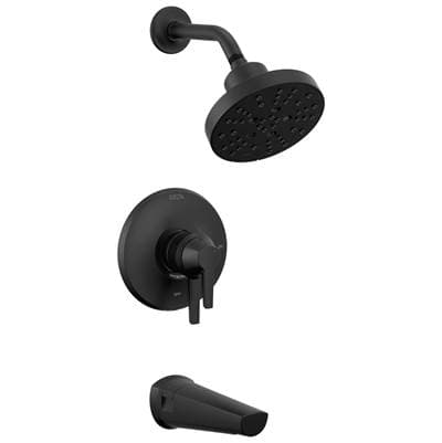 Delta Faucet GaleonE 17S Tub Shower Trim with H2OKinetic - Matte Black