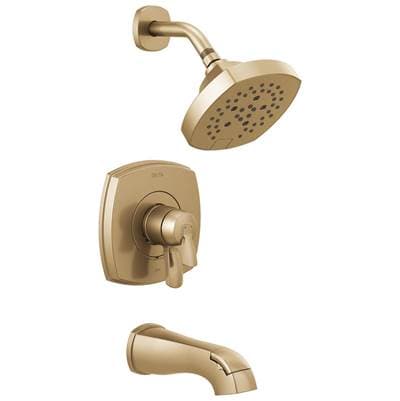 Delta Faucet Stryke 17 Series Tub and Shower Only - Lumicoat Champagne Bronze