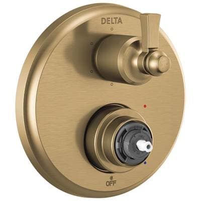 Delta Faucet DorvalE Traditional 2-Handle Monitor 14 Series Valve Trim with 6 Setting Diverter - Champagne Bronze